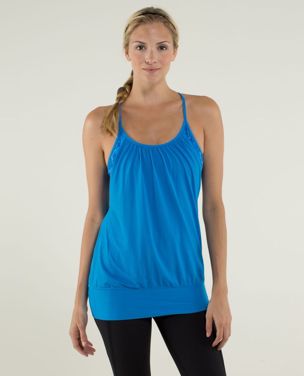 Lululemon No Limits Built In Bra Tank Blue Women’s Size 4/6