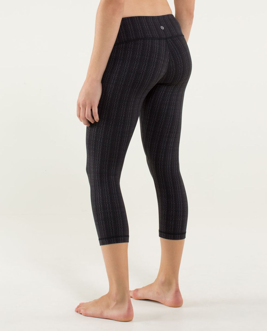 Lululemon Wunder Under Crop - Ziggy Wee September Black / Black