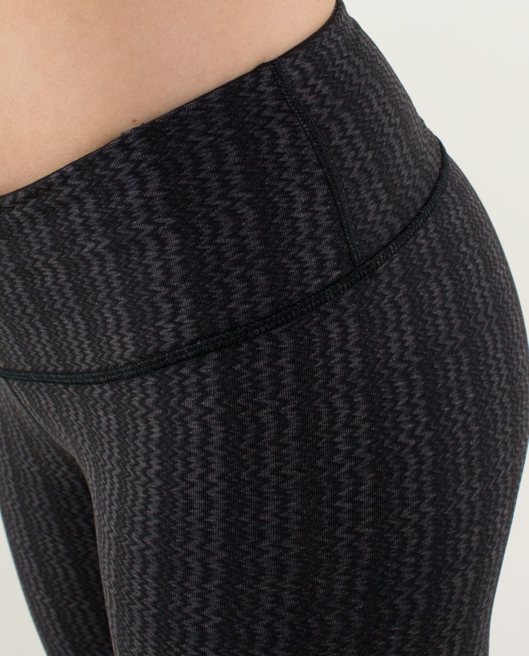 Lululemon Wunder Under Crop - Ziggy Wee September Black / Black