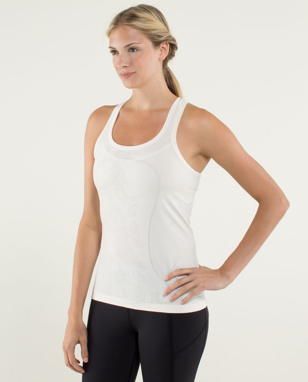 Lululemon Run:  Swiftly Tech Racerback *Paisley - Heathered Angel Wing