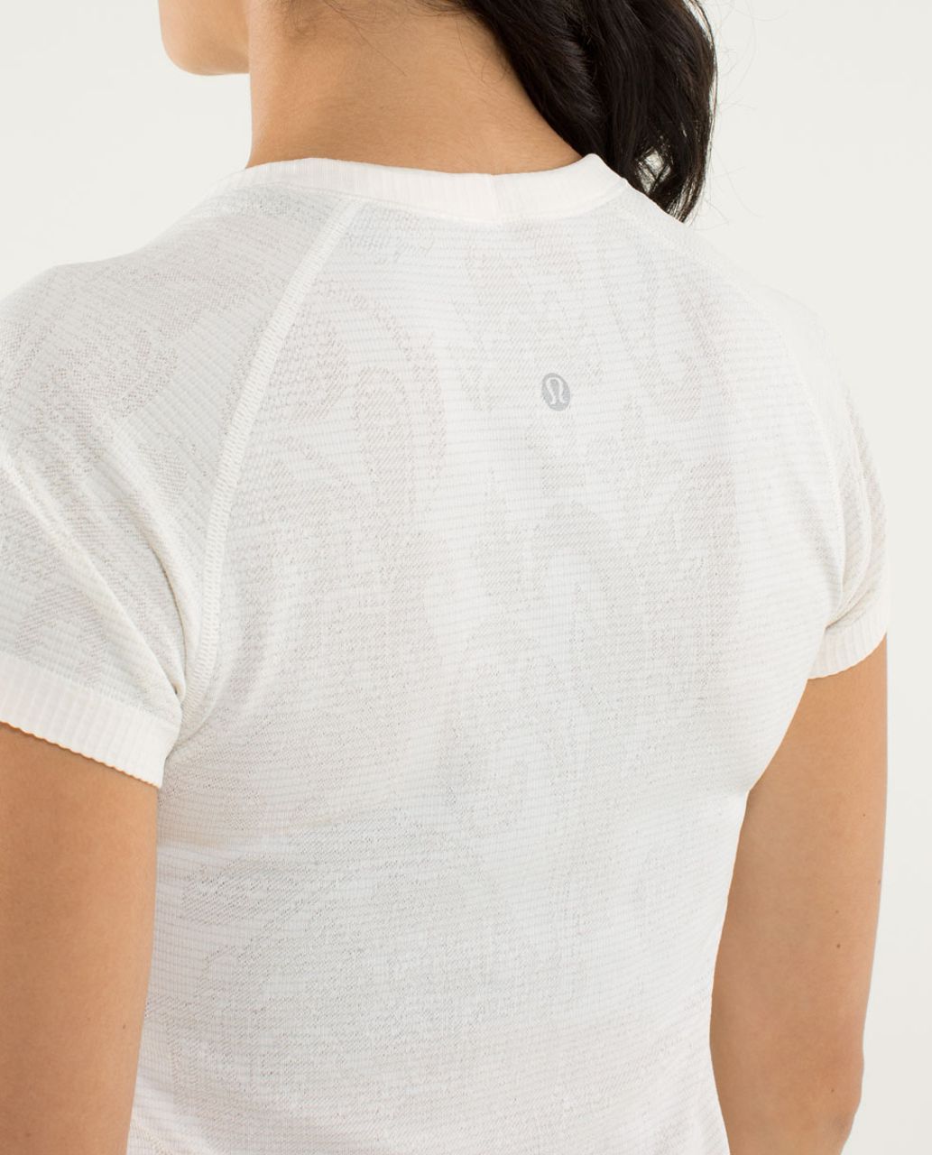 Lululemon Run:  Swiftly Tech Short Sleeve *Paisley - Heathered Angel Wing