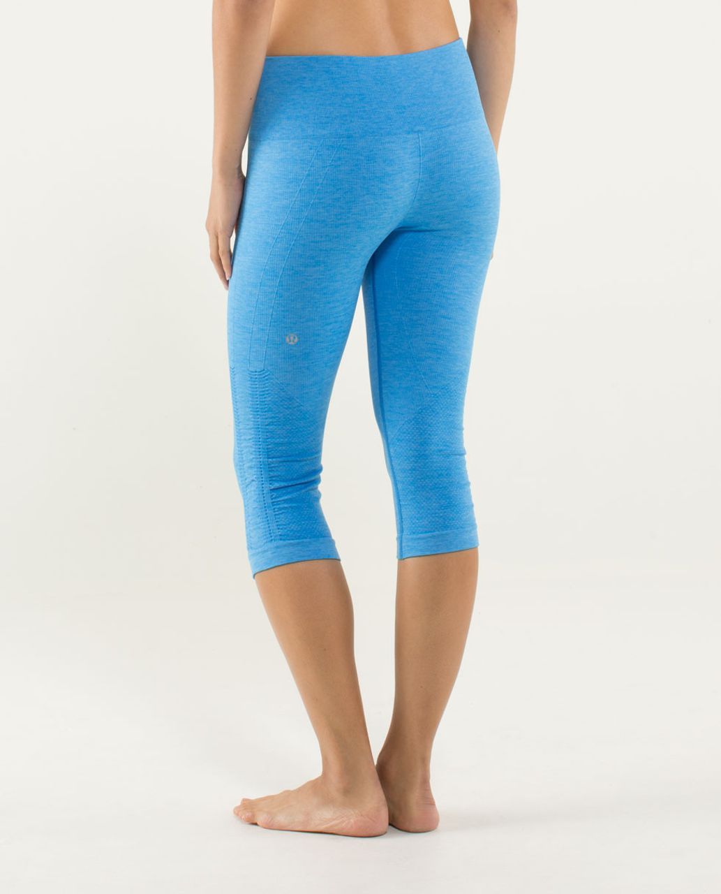 Lululemon In The Flow Crop II - Heathered Cornflower