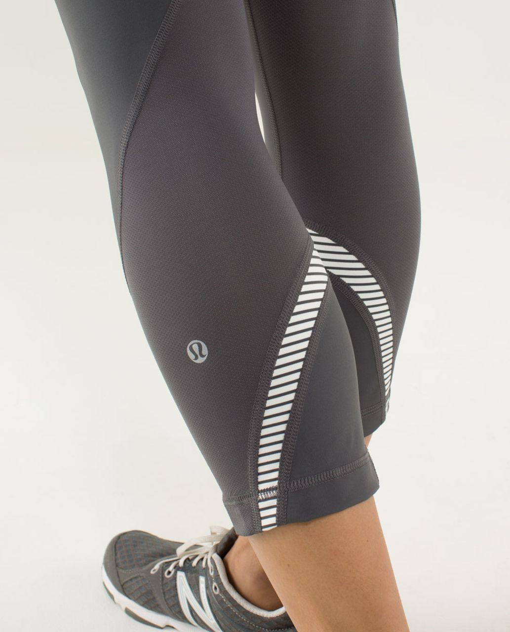 Lululemon Run: Inspire Crop II - Soot Light / Hyper Stripe Angel Wing /  Slalom Stripe Angel Wing - lulu fanatics