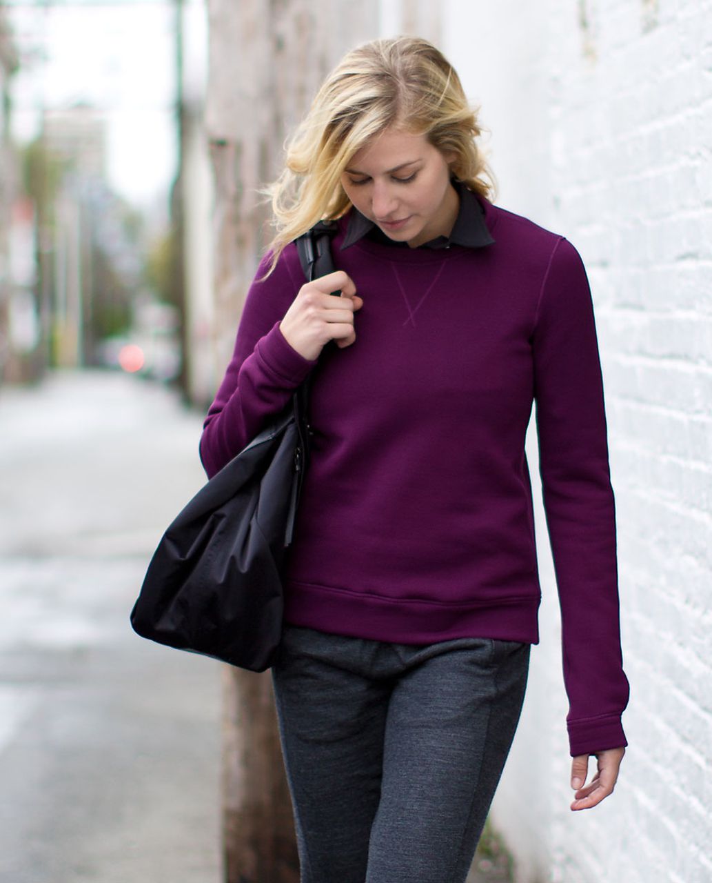 Lululemon Keep It Cozy Crew - Plum