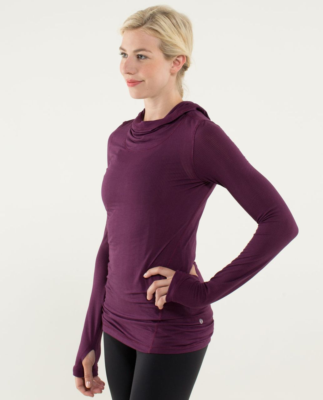 Lululemon Karmady Long Sleeve - Tonka Stripe Burnout Plum