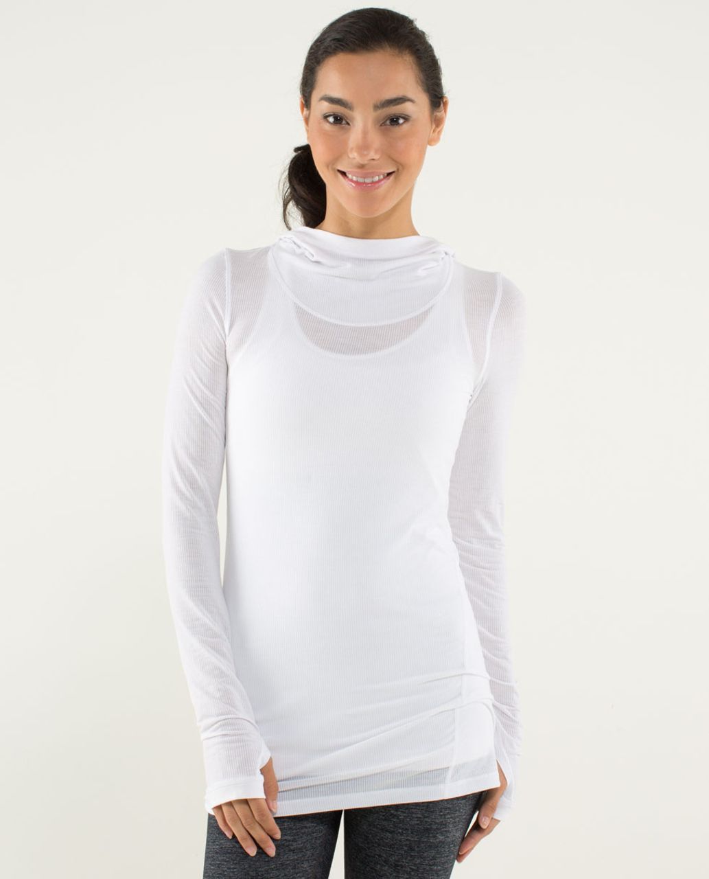 Lululemon Karmady Long Sleeve - Tonka Stripe Burnout White