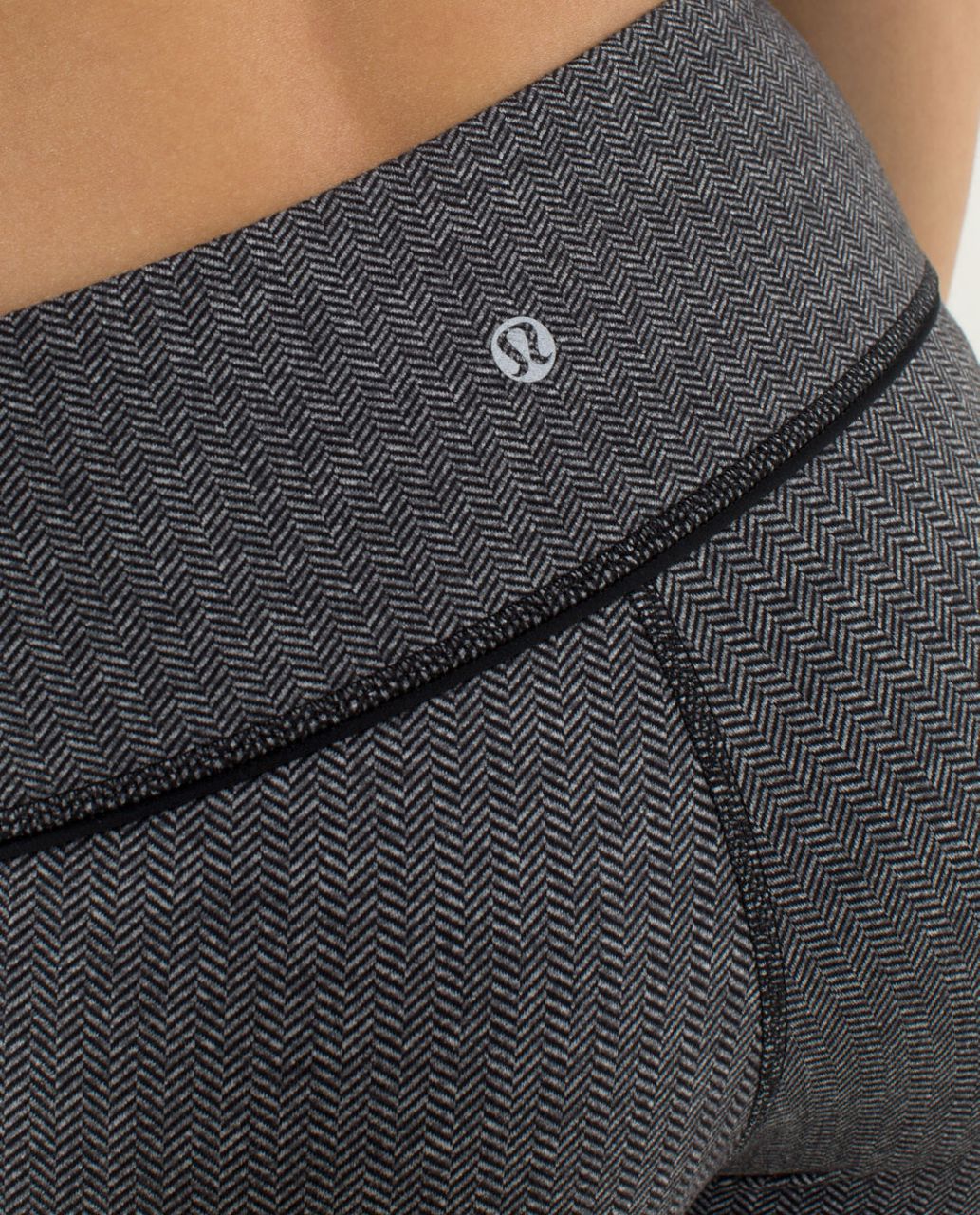 Lululemon Wunder Under Pant - Heathered Slate / Black