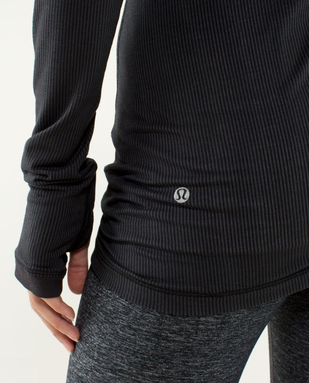 Lululemon Karmady Long Sleeve - Tonka Stripe Burnout Black