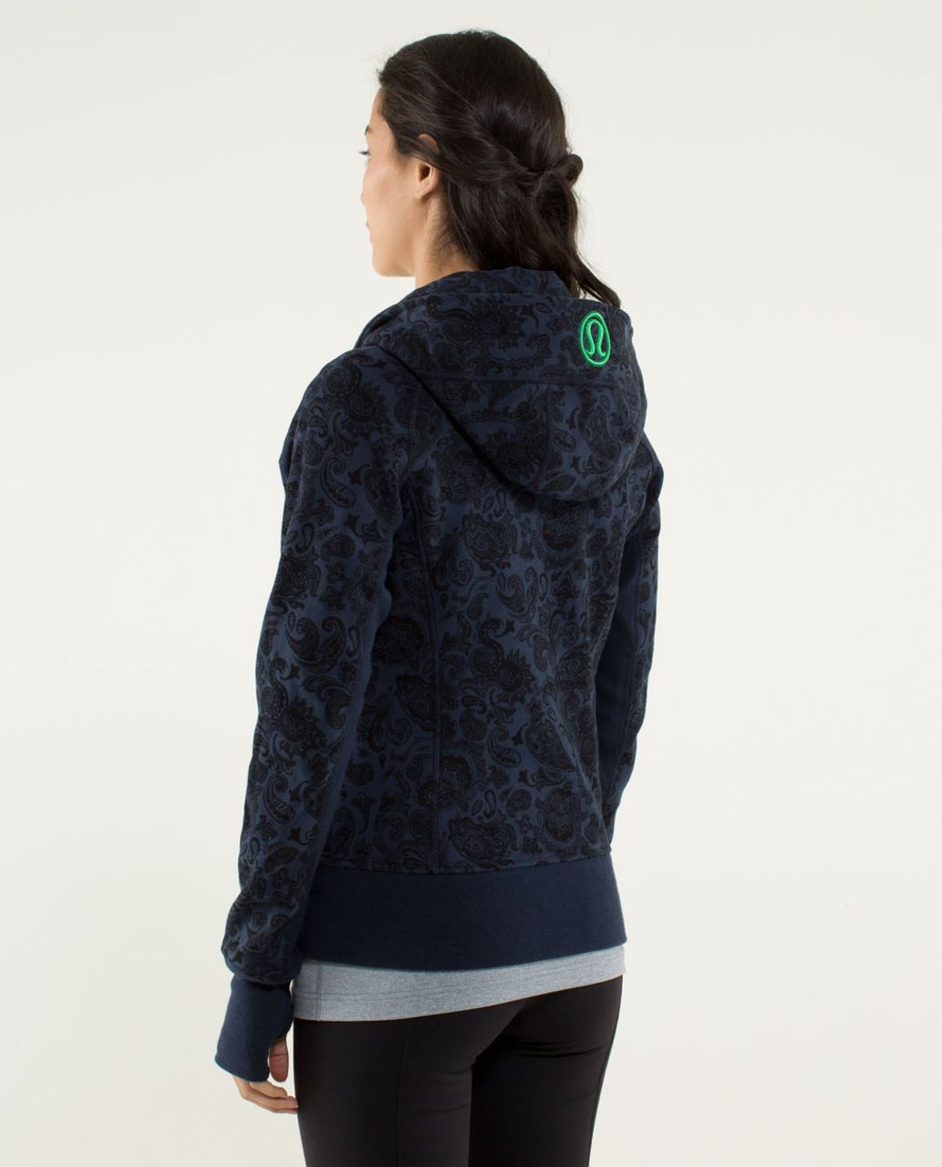 Lululemon Scuba Hoodie IV Floral Flock size 4 Midnight Navy NWT Blue  Sweatshirt