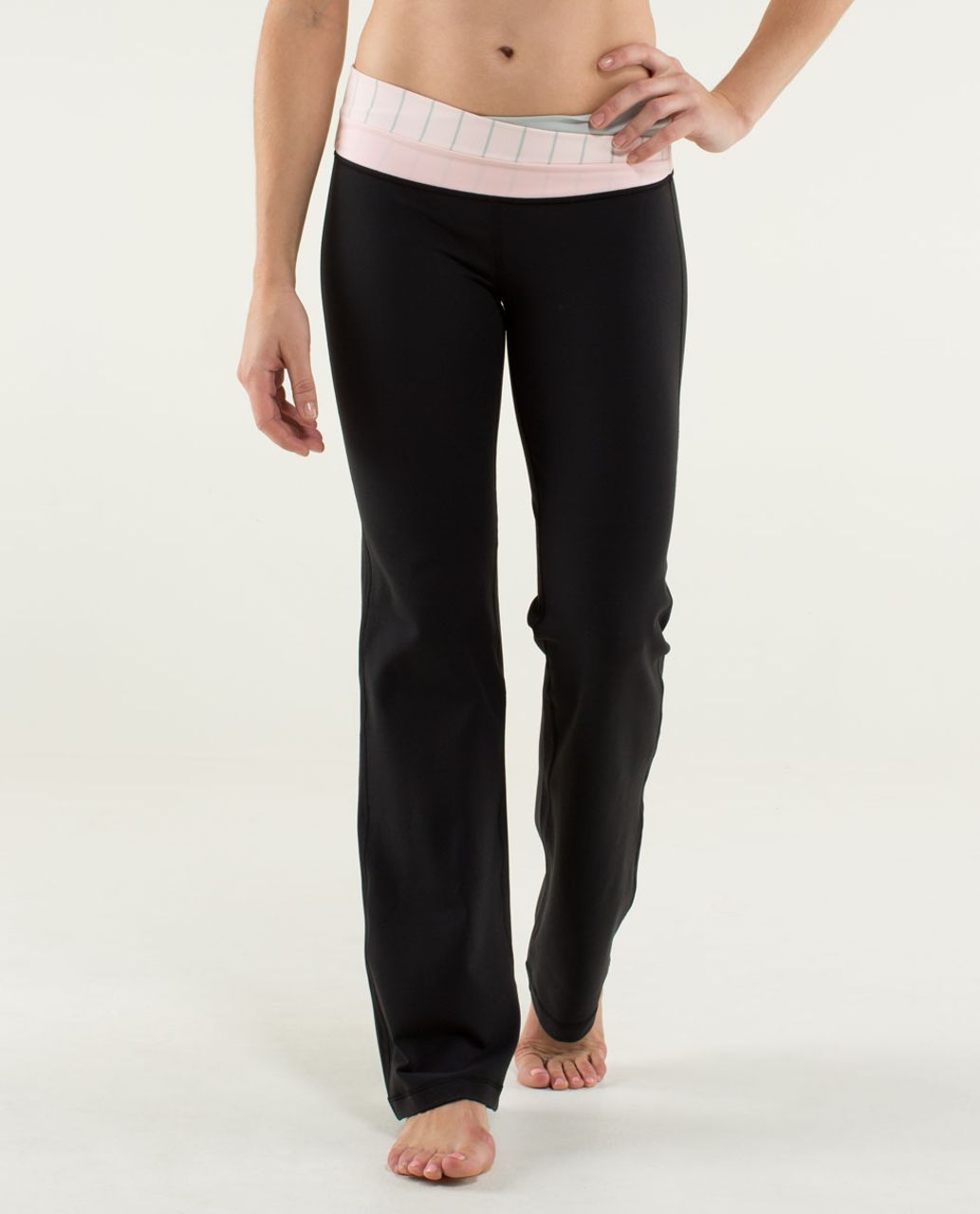 Lululemon Astro Pant (Regular) - Black / Silver Spoon / Slalom Stripe Pretty Pink