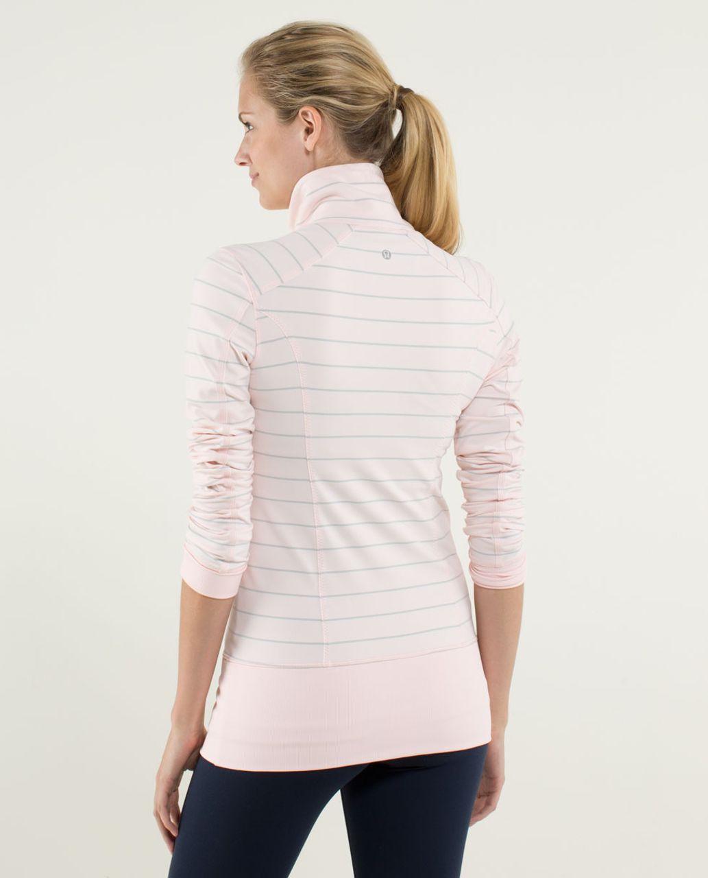 Lululemon Nice Asana Jacket - Slalom Stripe Pretty Pink / Pretty Pink