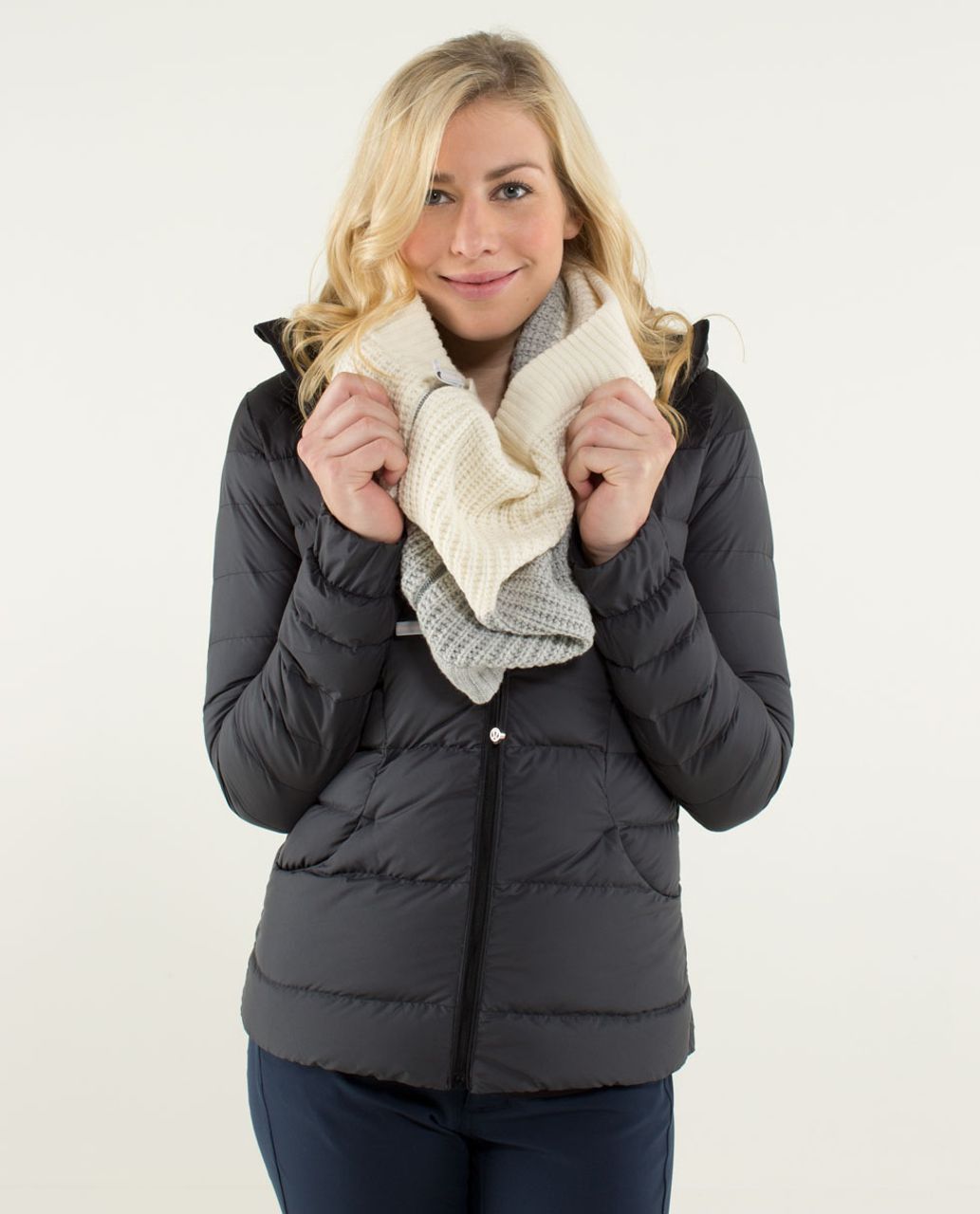 Lululemon Falling Freely Neck Warmer - Angel Wing / Silver Grey