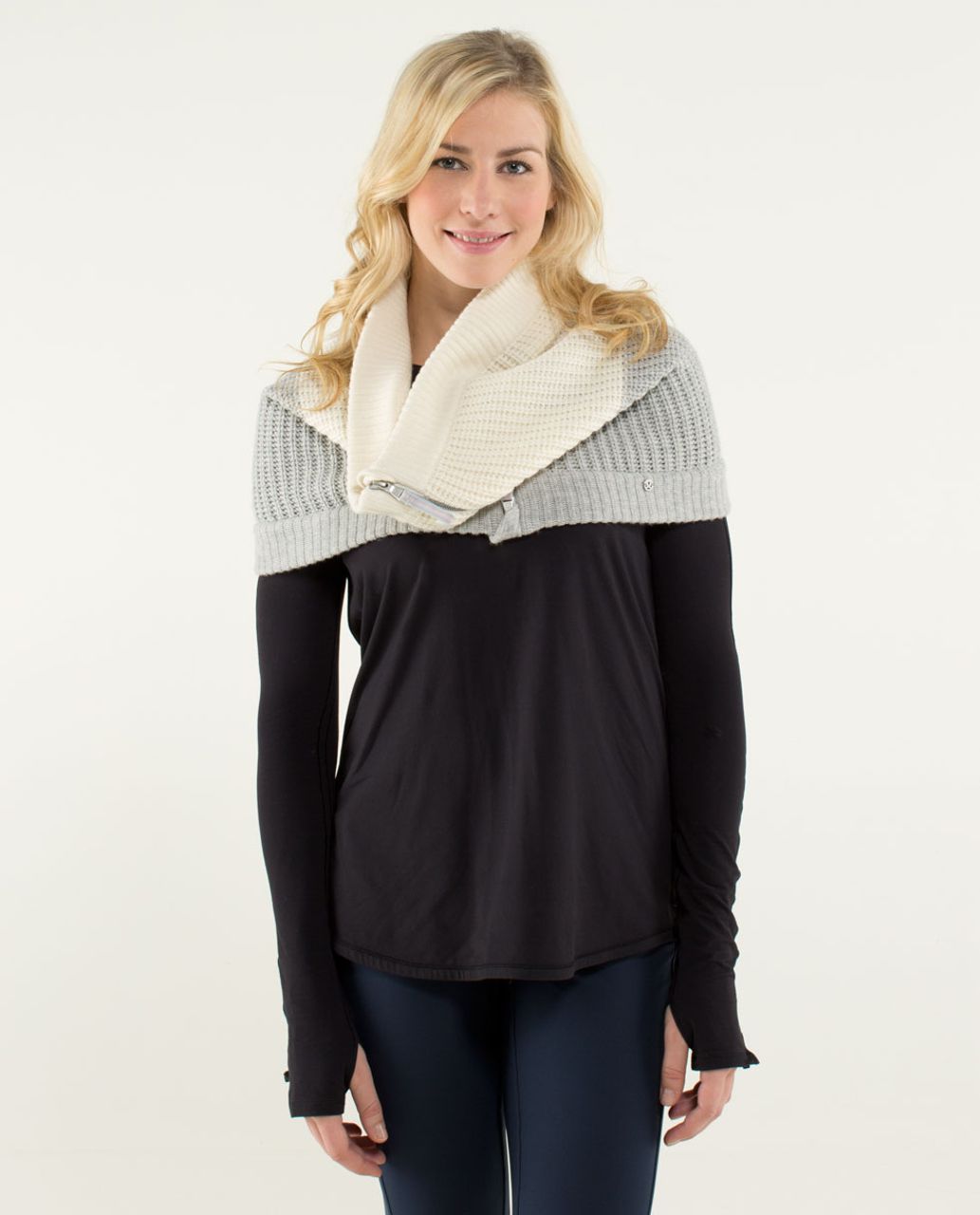 Lululemon Falling Freely Neck Warmer - Angel Wing / Silver Grey