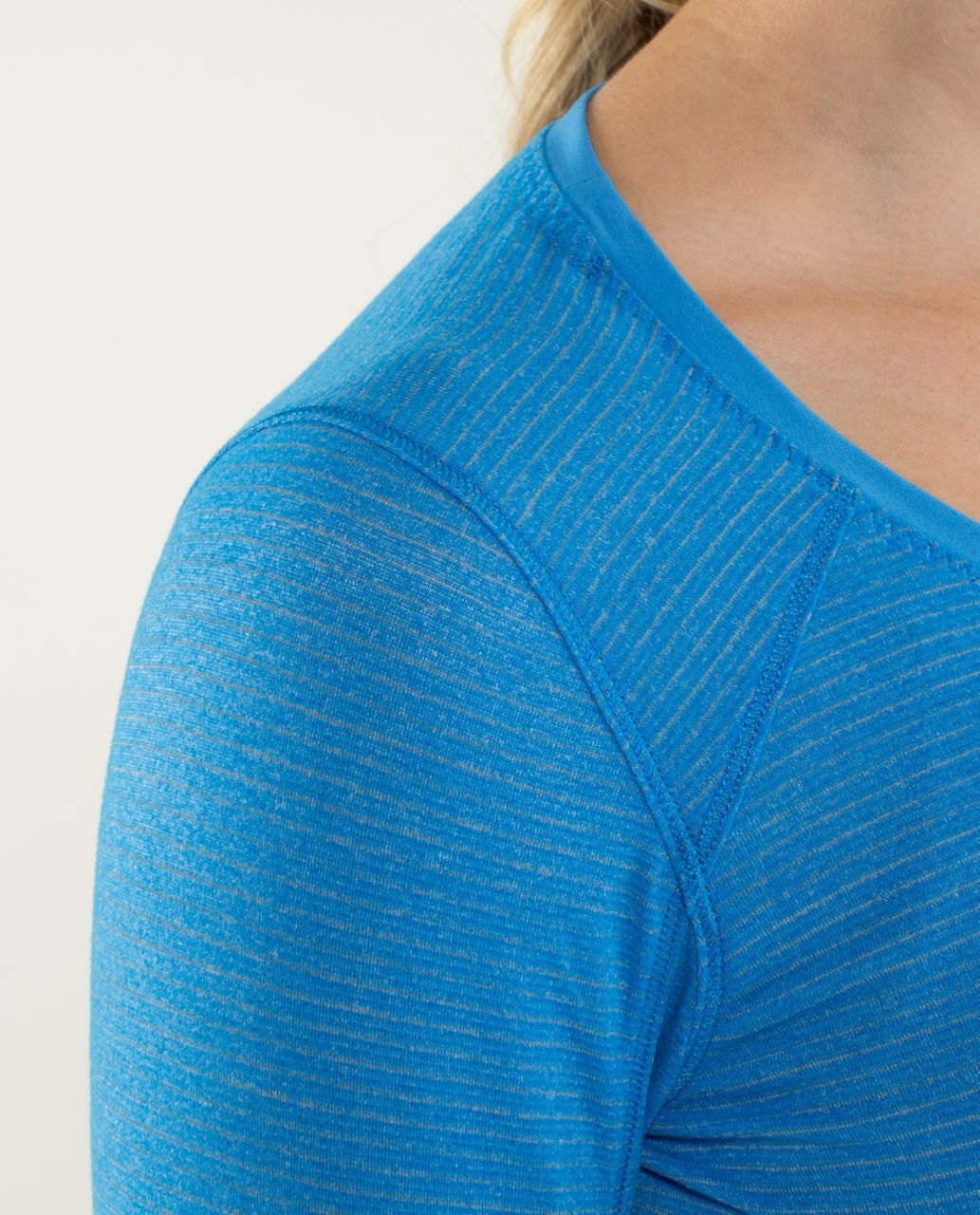 Lululemon Race Me Long Sleeve - Heathered Cornflower / Cornflower