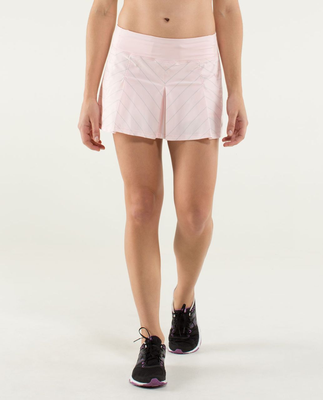 Lululemon Fast Cat Skirt - Slalom Stripe Pretty Pink / Pretty Pink