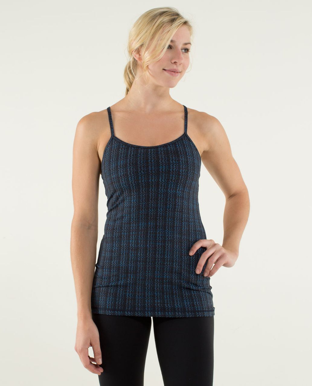 Lululemon Power Y Tank *Luon Light - Ziggy Wee October Inkwell / Inkwell