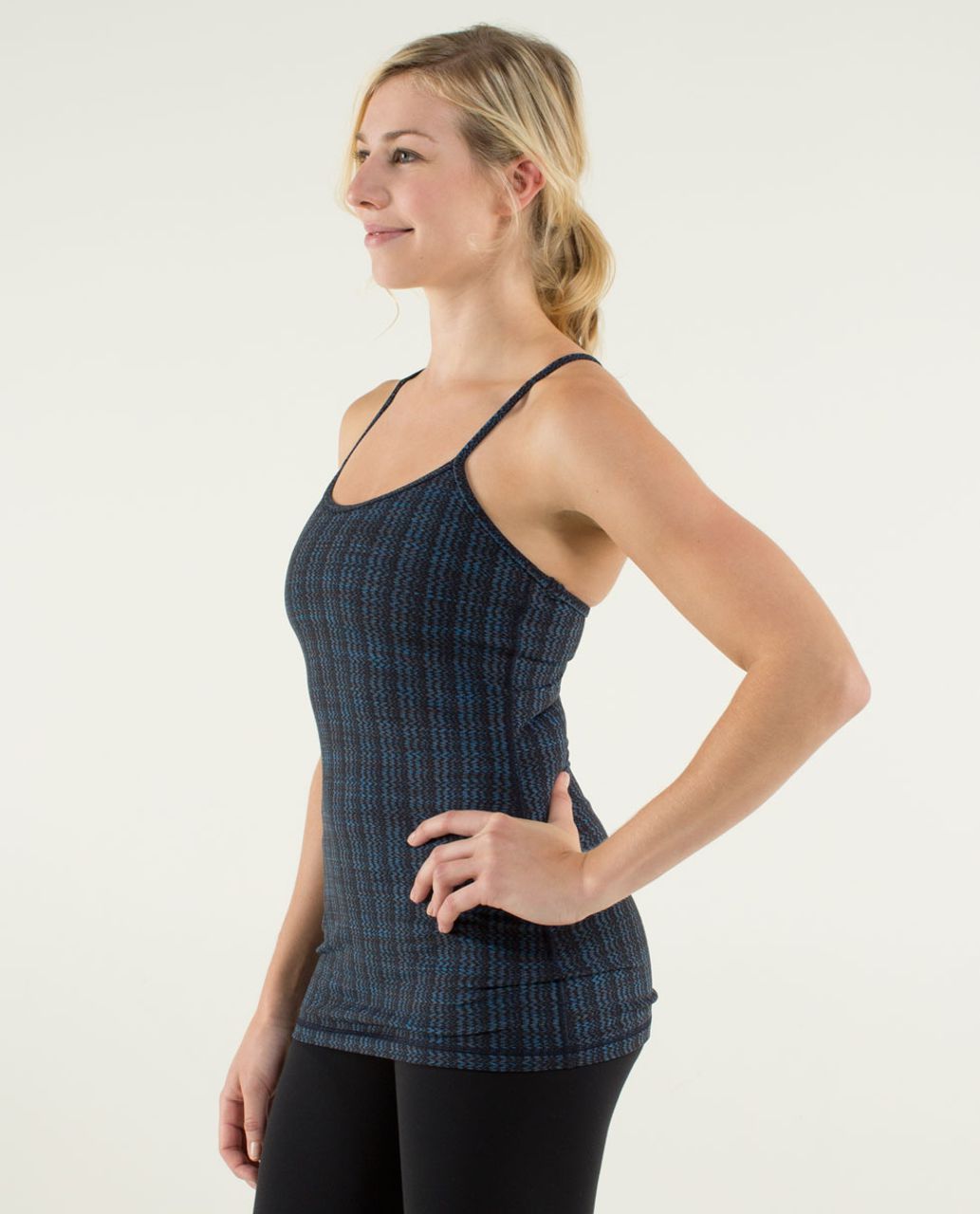 Lululemon Power Y Tank *Luon Light - Ziggy Wee October Inkwell / Inkwell