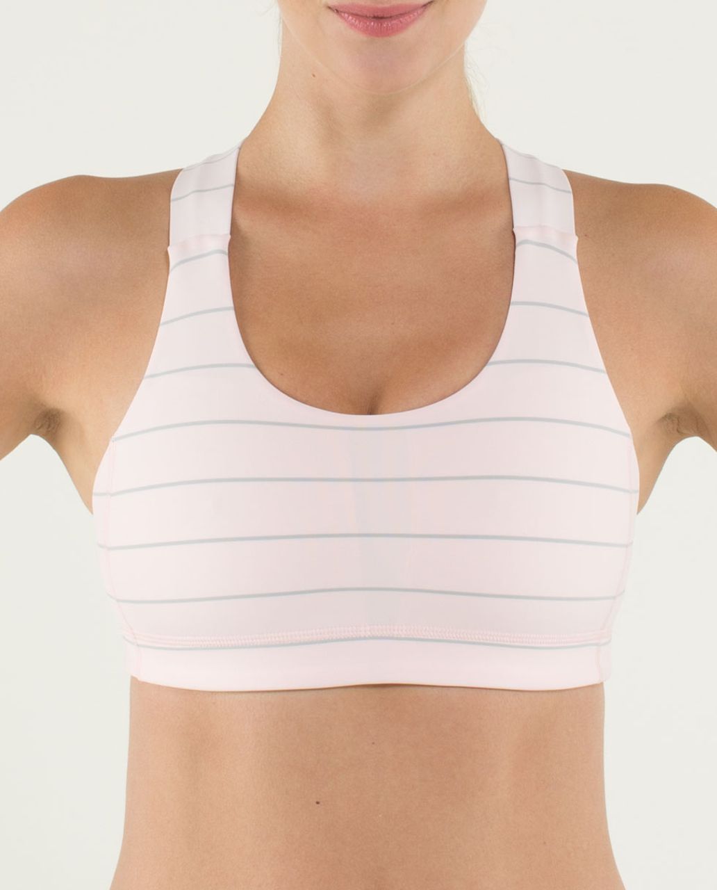 Lululemon All Sport Bra - Slalom Stripe Pretty Pink / Pretty Pink