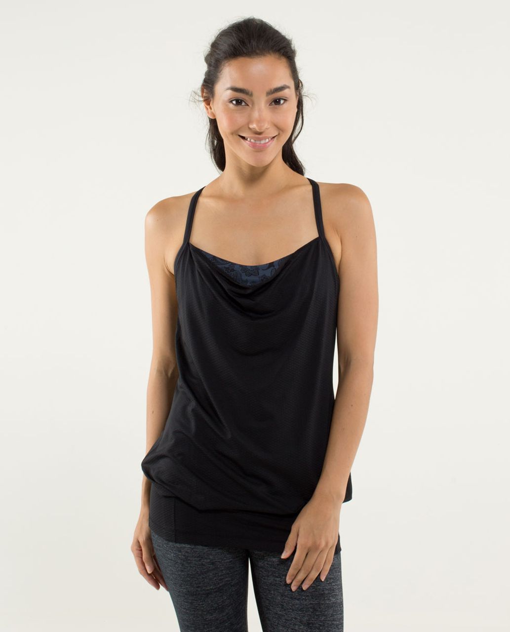 Lululemon C.Y.B Tank - Black / Paisley Inkwell