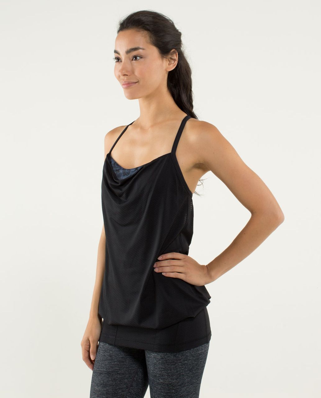 Lululemon C.Y.B Tank - Black / Paisley Inkwell