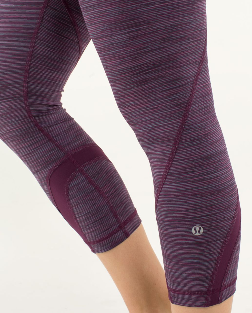 Lululemon Run:  Inspire Crop II - Wee Are From Space September Plum / Pow Stripe Angel Wing / Plum