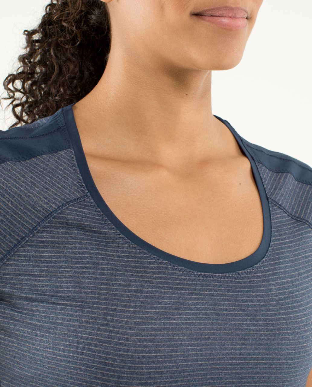 Lululemon Race Me Short Sleeve - Heathered Inkwell / Inkwell