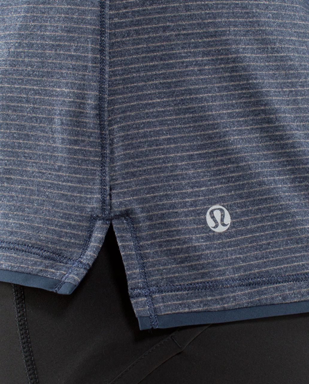 Lululemon Race Me Short Sleeve - Heathered Inkwell / Inkwell