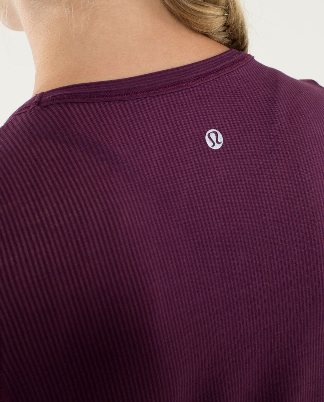 Lululemon Karmady Short Sleeve - Tonka Stripe Burnout Plum