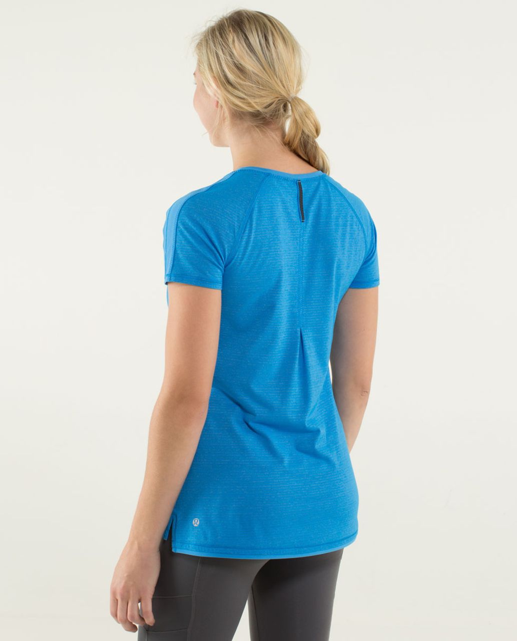 Lululemon Race Me Short Sleeve - Heathered Cornflower / Cornflower