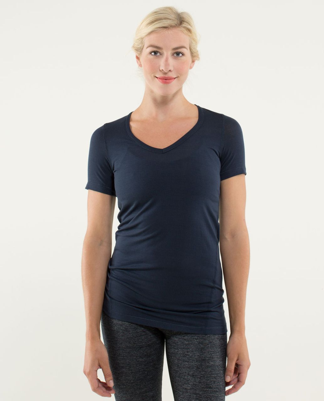 Lululemon Karmady Short Sleeve - Tonka Stripe Burnout Inkwell