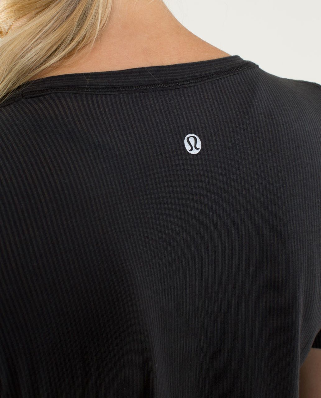 Lululemon Karmady Short Sleeve - Tonka Stripe Burnout Black