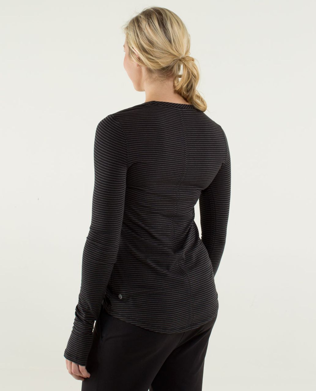 Lululemon Karma Long Sleeve - Hyper Stripe Black