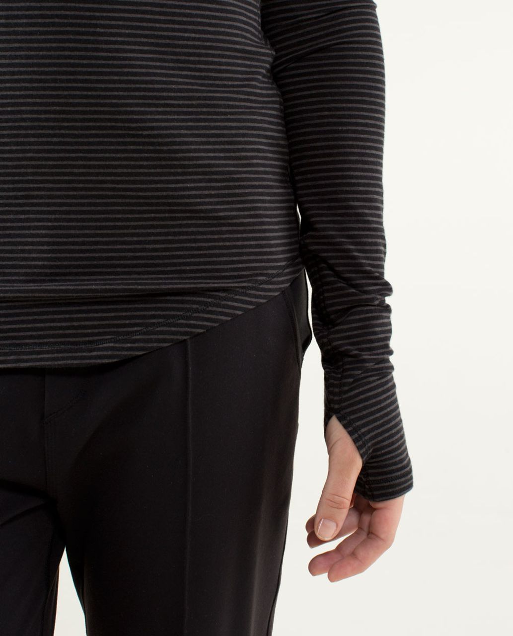 Lululemon Karma Long Sleeve - Hyper Stripe Black