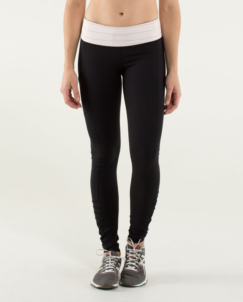 Lululemon Speed Tight *Cozy - Black / Slalom Stripe Pretty Pink