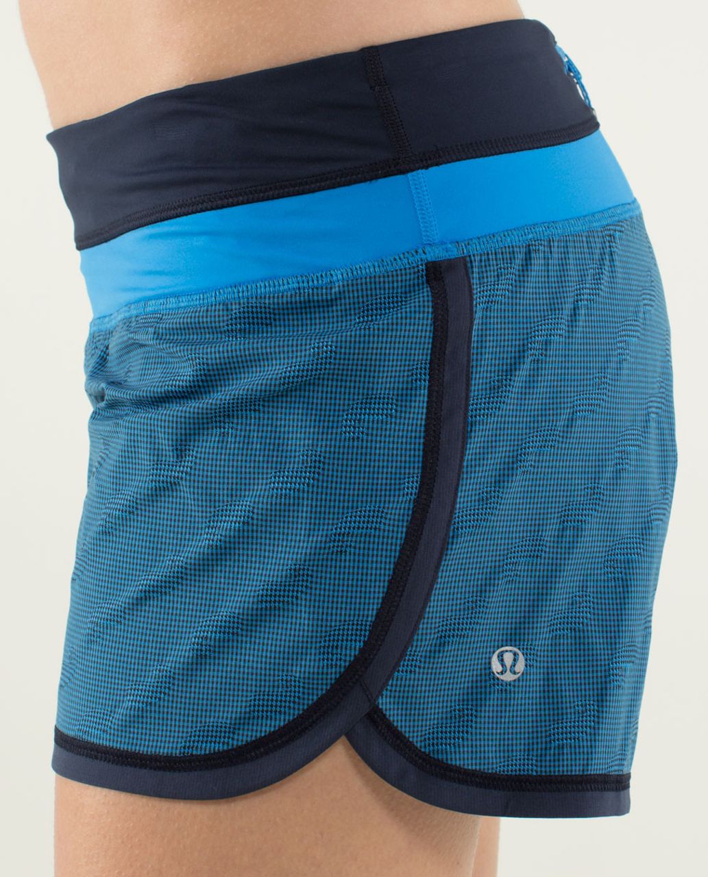 Lululemon Groovy Run Short - Cornflower / Black / Cornflower / Inkwell