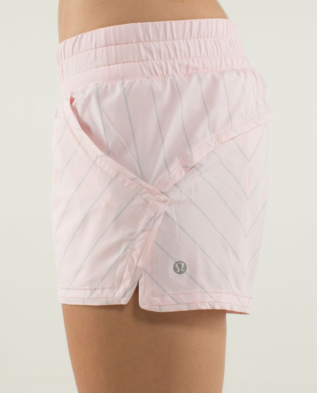 Lululemon Shake & Break Short - Slalom Stripe Pretty Pink / Pretty Pink