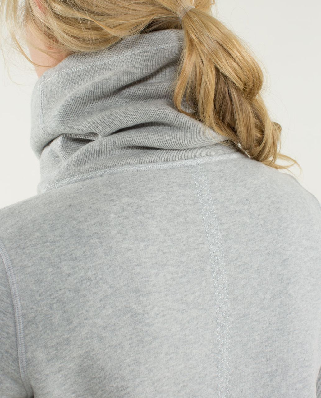 Lululemon Avenue Pullover - Heathered Light Grey / Soot Light