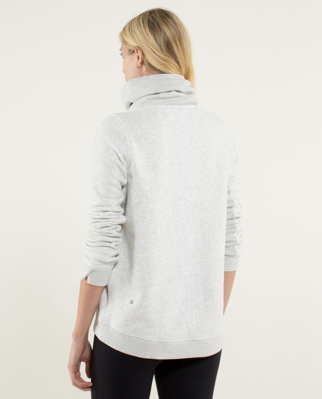 Lululemon Avenue Pullover - Heathered White / Angel Wing