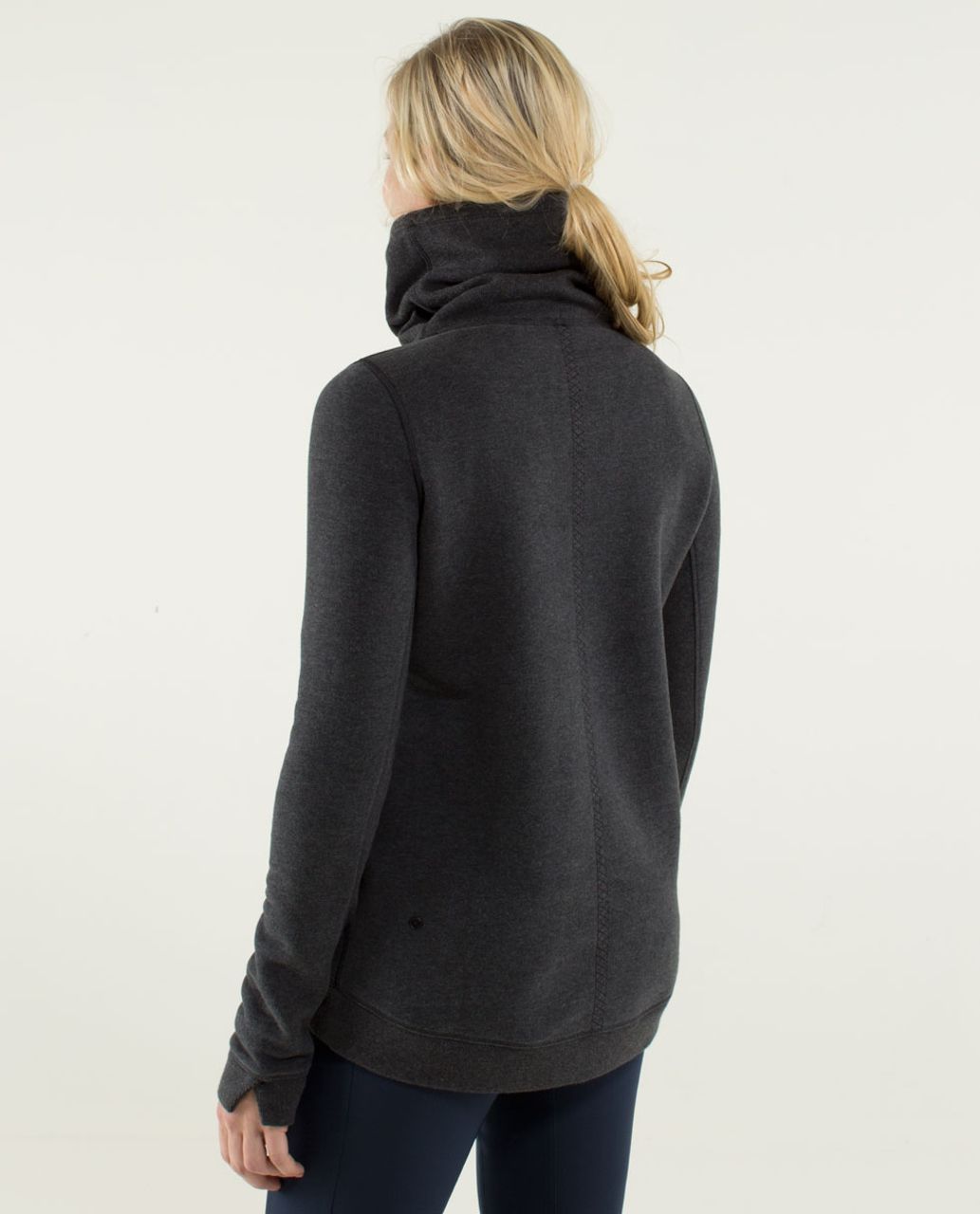 Lululemon Avenue Pullover - Heathered Black / Black