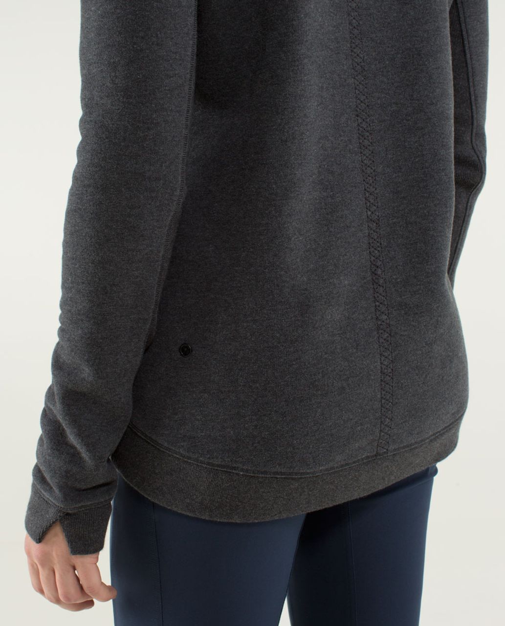 Lululemon Avenue Pullover - Heathered Black / Black