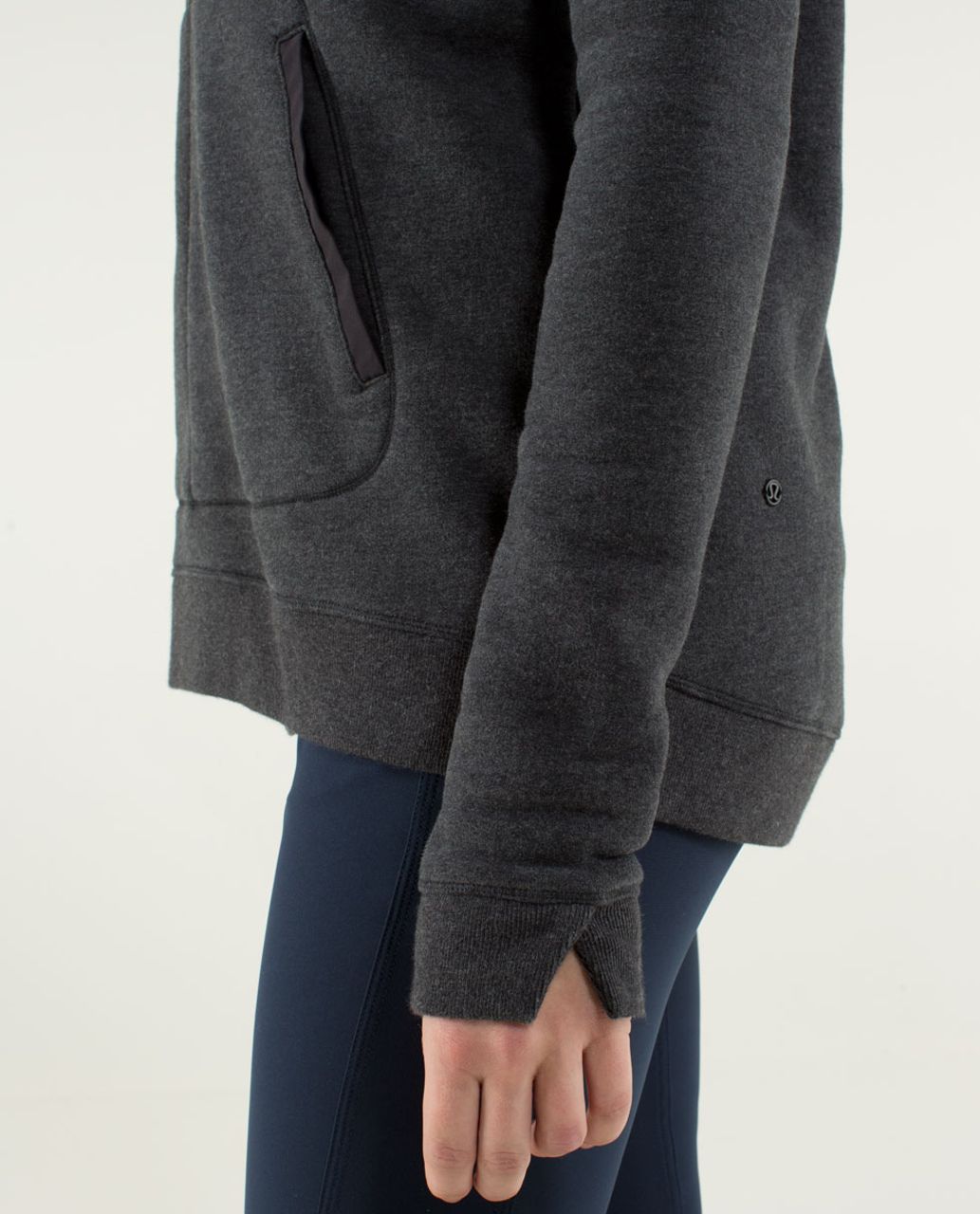 Lululemon Avenue Pullover - Heathered Black / Black