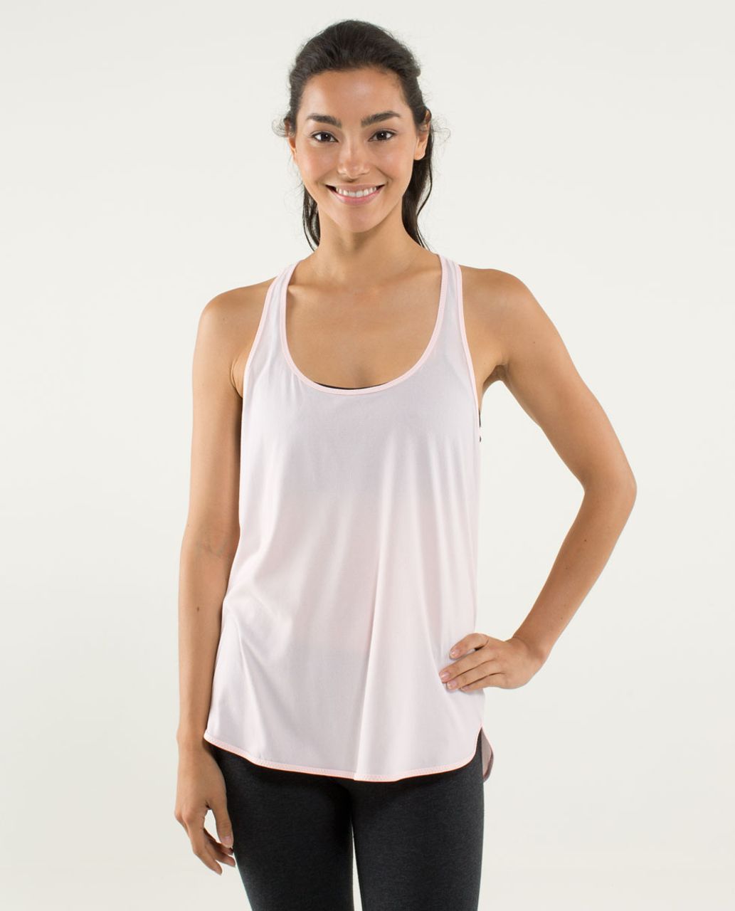 Lululemon 105 F Singlet - Heathered Pretty Pink / Pretty Pink