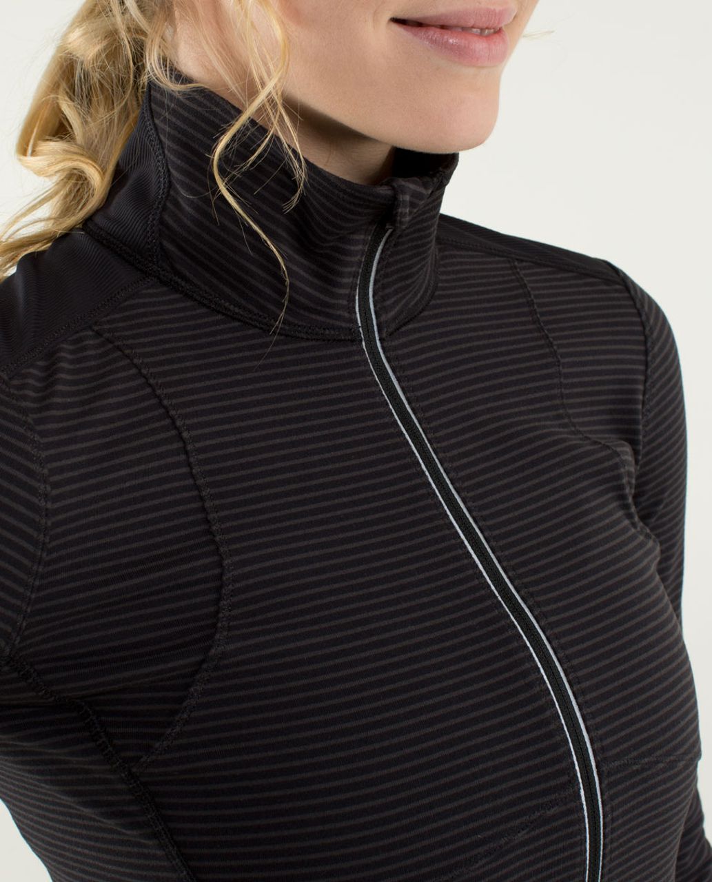 Lululemon Star Runner Pullover - Hyper Stripe Black / Black