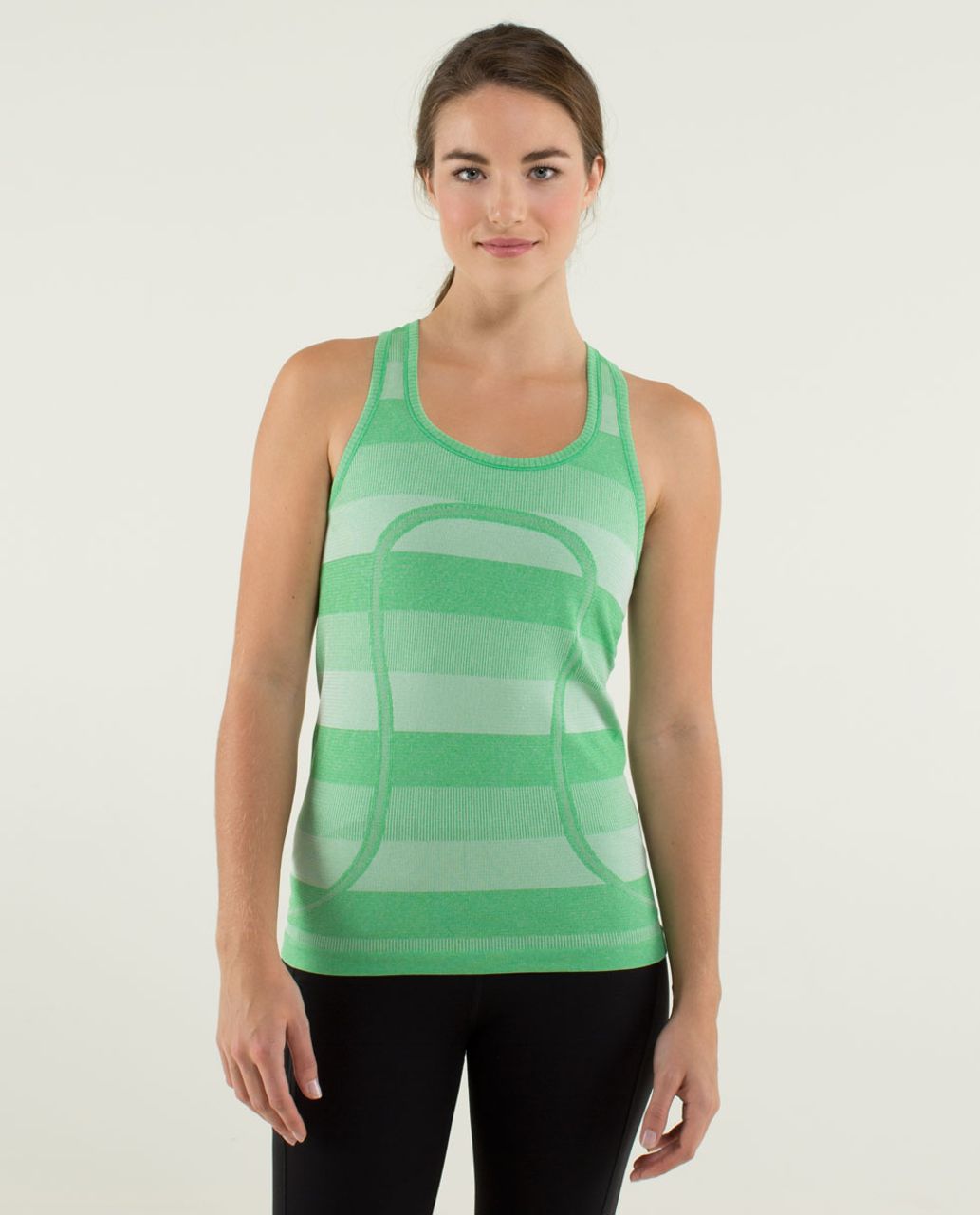 Lululemon Run:  Swiftly Tech Racerback - Heathered Green Bean