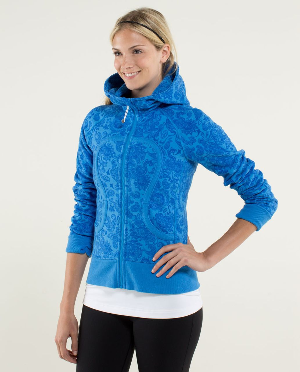 Lululemon Scuba Hoodie *Stretch (Lined Hood) - Paisley Cornflower ...