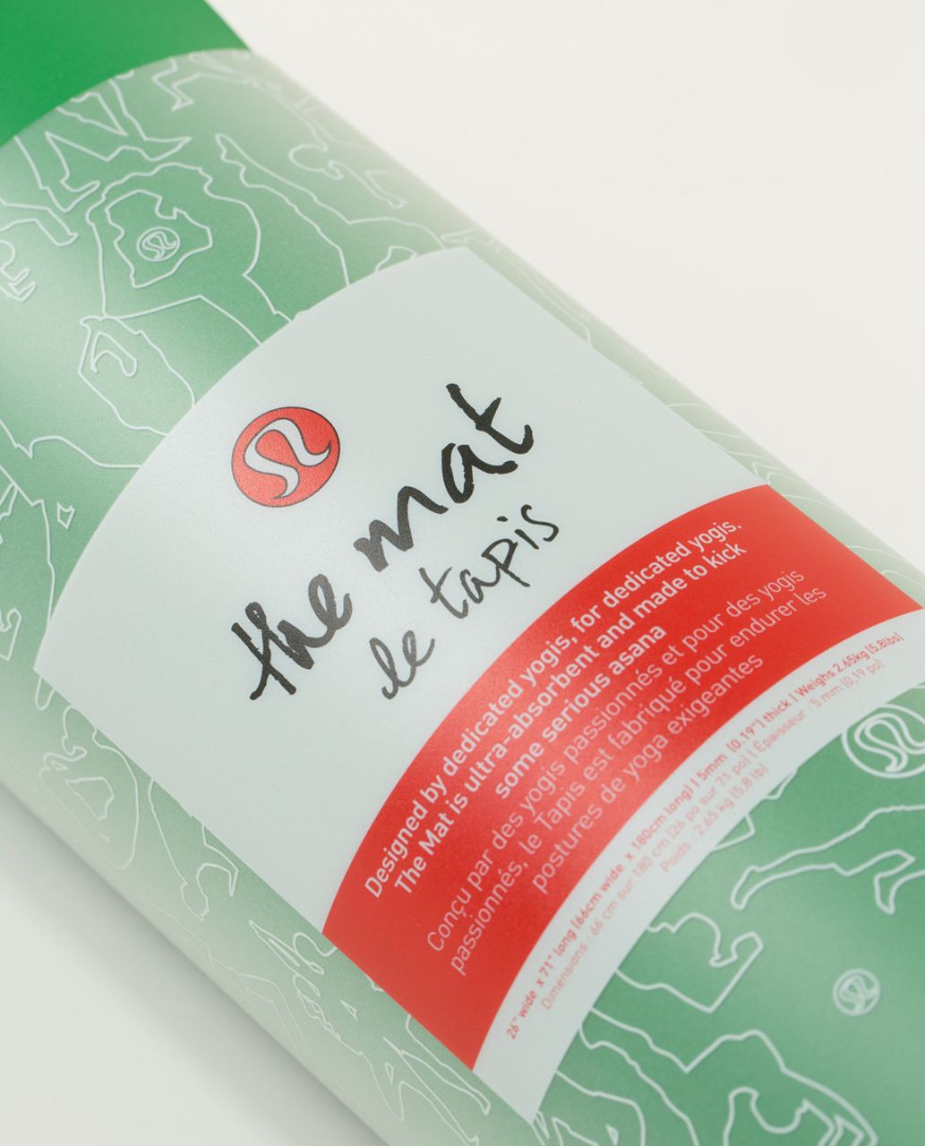 Lululemon The Mat - Green Bean - lulu fanatics