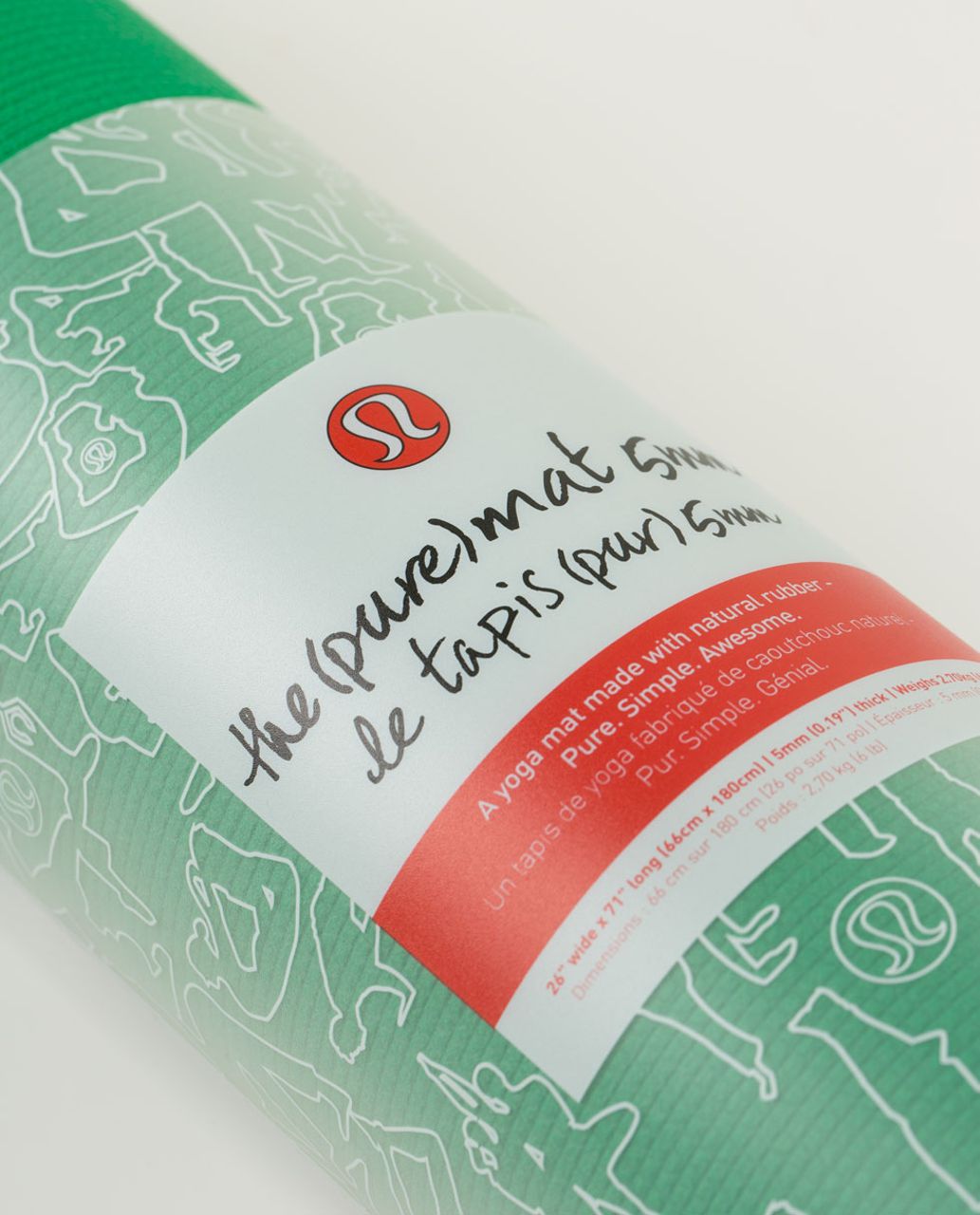 Lululemon The Pure Mat 5mm - Green Bean