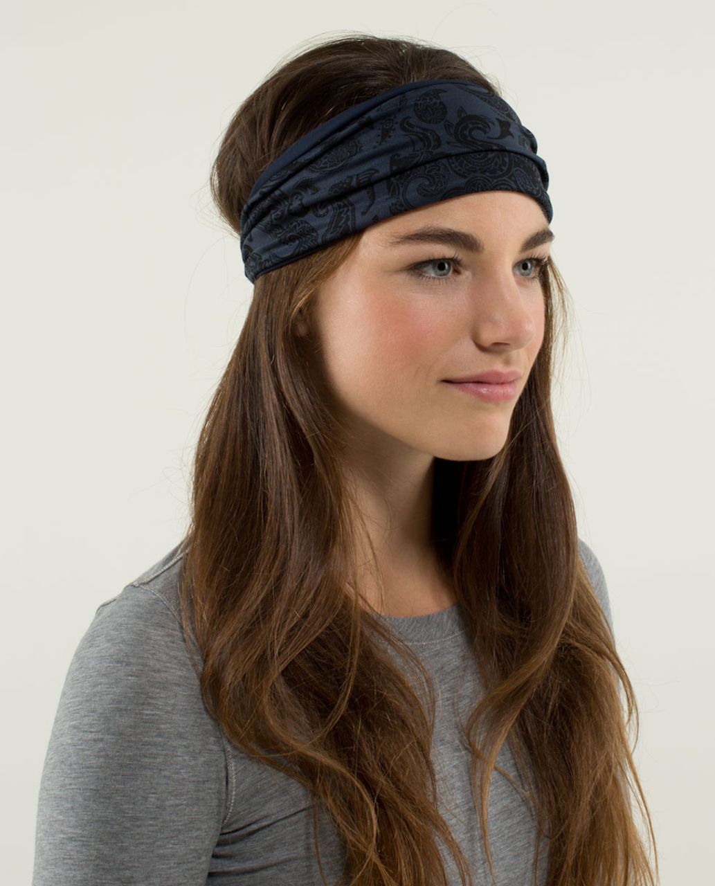 Lululemon Bang Buster Headband *Reversible - Paisley Inkwell / Inkwell