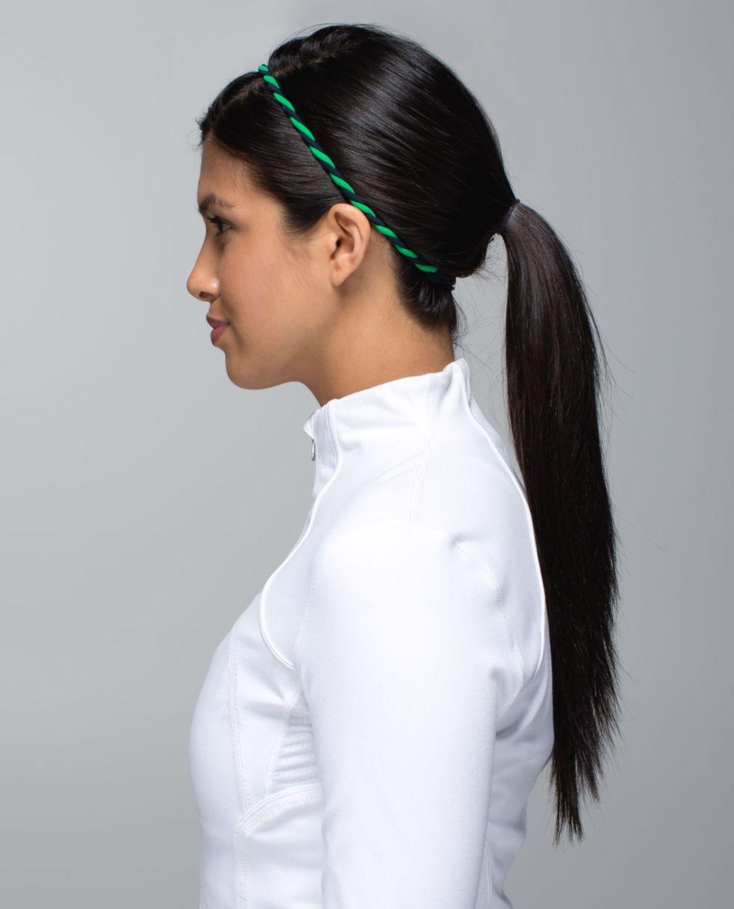 Lululemon Charming Twist Headband - Green Bean / Inkwell