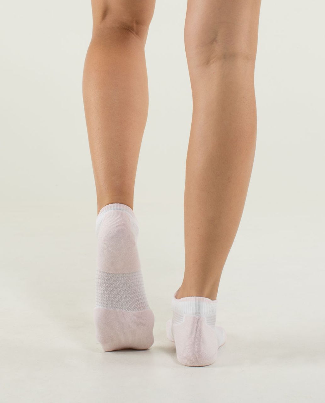 Lululemon Women's Ultimate Padded Run Sock - Hyper Stripe Pretty Pink Silver